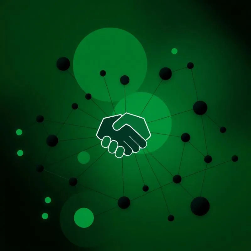Partners abstract illustration